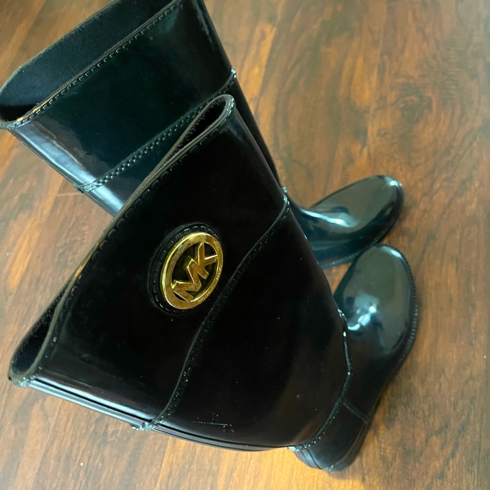 Michael kors high knee rain boots